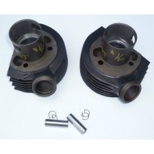 CYLINDERS WITH NEW PISTON PACK - TYPE 350/354 + 350 PERAK  -  (AFTER PROFI GRIDING AND PAINTING) -- GRIDING NR. 8